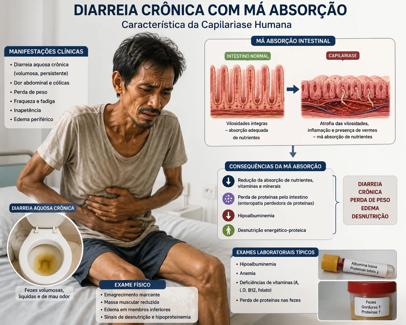Diarreia crônica com má absorção